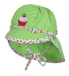 Gr.51 - grün - Sterntaler Sommer Mini Mädchen Hut mit Nackenschutz Mütze  1411420