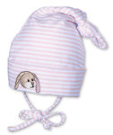 Gr.43 - rosa - Sterntaler Sommer Baby Mütze geringelt Hetti Hase  1501495 -K77-