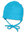 Gr.41 - azur - Sterntaler Sommer Jersey Mütze Pure Colour 1501400 -K54-