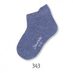 Gr.17/18 - blau melange - Pure Colour Sneaker Socken Söckchen Sterntaler 8511410