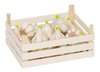 goki Knoblauchzwiebeln in Holzkiste - 12 Stück in Kiste - Kaufladenzubehör aus Holz - goki 51885