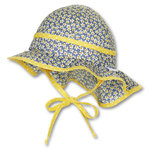 Gr.39 - polarblau - Sterntaler Sommer Baby Mädchen Flapper mit Nackenschutz Hut Mütze  1401527 R013