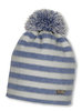 Gr.45 - eisblau - warme Wintermütze mit Bommel - Sterntaler Winter 4501510 -K1600
