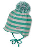 Gr.49 - smaragd - warme Winterschirmmütze mit Bommel - Sterntaler Winter 4501530 -K1600