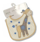 Jungen Baby Applikationslätzchen Giraffe blaue Sterne - Nursery Time BW-104-686