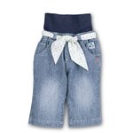 Gr.74 - blau - SOMMER Mädchen Jeans Hose + Socken Serie Flamingo Sterntaler 75147 -Mo07