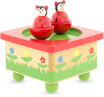 Spieluhr Marienkäfer aus Holz - music box ladybug Ulysse 1127