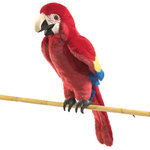 Folkmanis Handpuppe Ara Papagei - Scarlet Macaw 64cm 2362