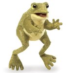 Folkmanis Handpuppe Lustiger Frosch funny frog 30cm 3033
