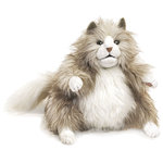 Folkmanis Handpuppe Pummelige Katze - Fluffy Cat 36cm 2566