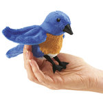 Folkmanis Fingerpuppe Hüttensänger-Vogel blau - Mini Bluebird 2755