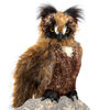 Folkmanis Handpuppe Eule, bewegliche Augendeckel - Great Horned Owl 2403 -FM10