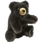 Folkmanis Handpuppe Kleiner dunkelbrauner Bär - Baby Black Bear 2232