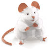 Folkmanis Handpuppe Weiße Maus - White Mouse 2219 -FM31+FM34-2