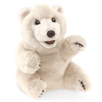 Folkmanis Handpuppe Eisbär sitzend - Sitting Polar Bear 3103