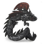 Folkmanis Handpuppe Drachen Armband schwarz - Midnight Dragon Wristlet 3163