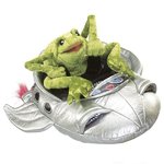 Folkmanis Handpuppe Frosch im Raumschiff - Frog in Spaceship 2837